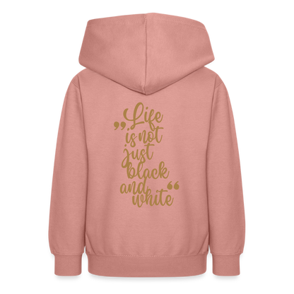LiNBW. Teenager Hoodie Life is not just black and white - Altrosa