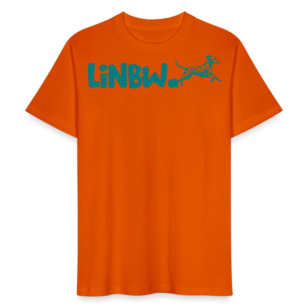 LiNBW. Männer T-Shirt Life is not just black and white - Tieforange