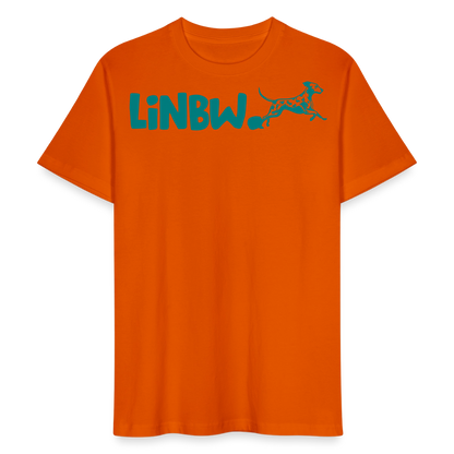 LiNBW. Männer T-Shirt Life is not just black and white - Tieforange