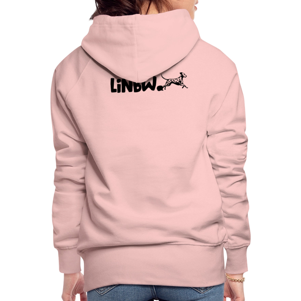 LiNBW. Frauen Hoodie Life is not just black and white - Kristallrosa