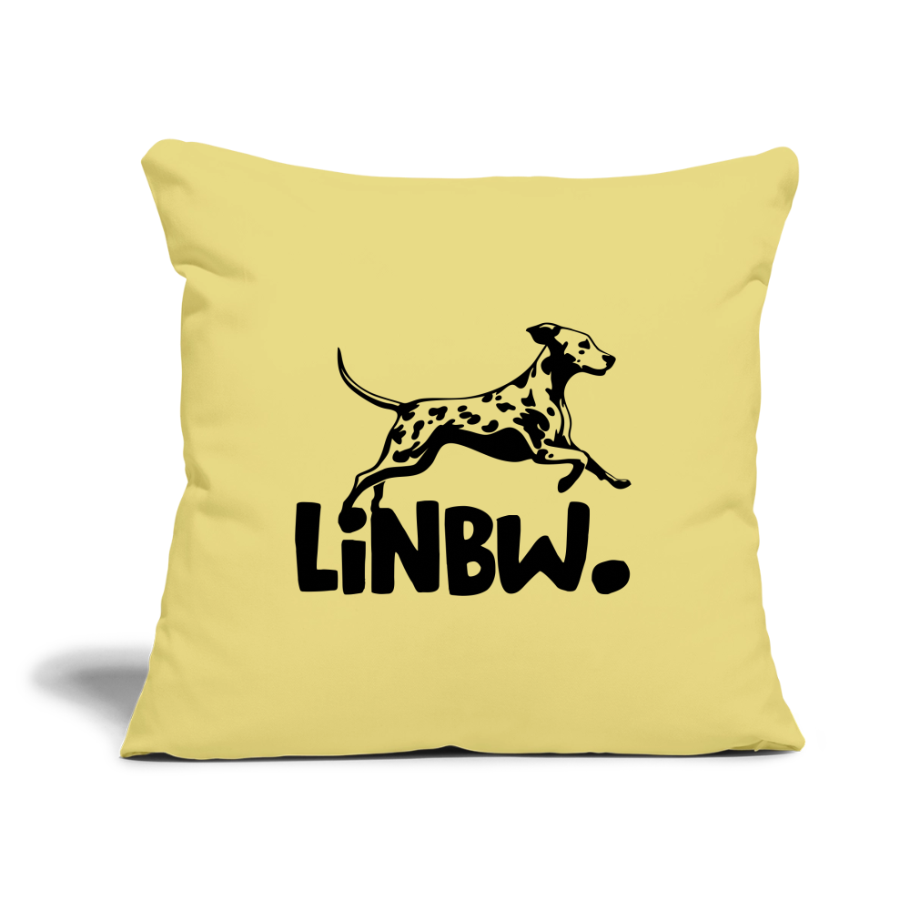 LiNBW. Kissen mit Füllung 45 x 45 cm - Hellgelb