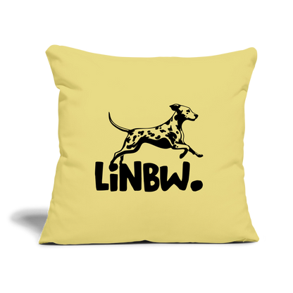LiNBW. Kissen mit Füllung 45 x 45 cm - Hellgelb