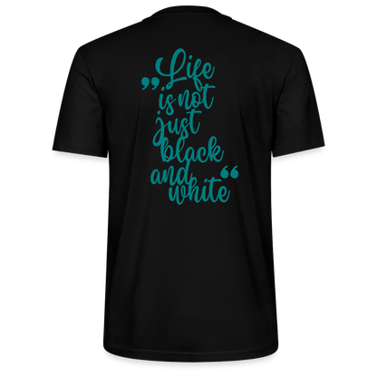 LiNBW. Männer T-Shirt Life is not just black and white - Schwarz