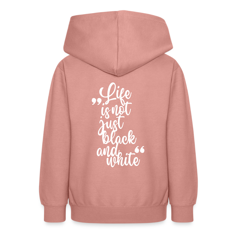 LiNBW. Teenager Hoodie Life is not just black and white - Altrosa