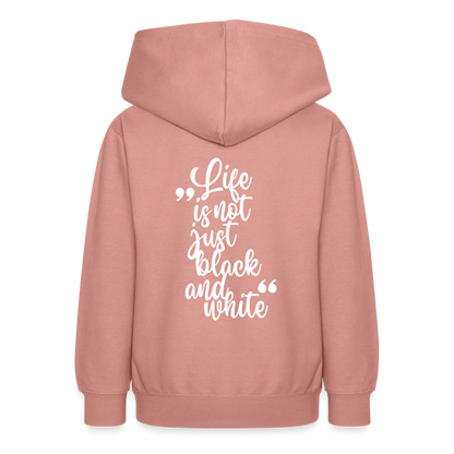 LiNBW. Teenager Hoodie Life is not just black and white - Altrosa