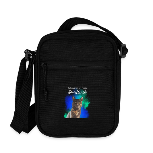 LiNBW. Crossbody Bag Schnurren ist mein Soundtrack - Schwarz