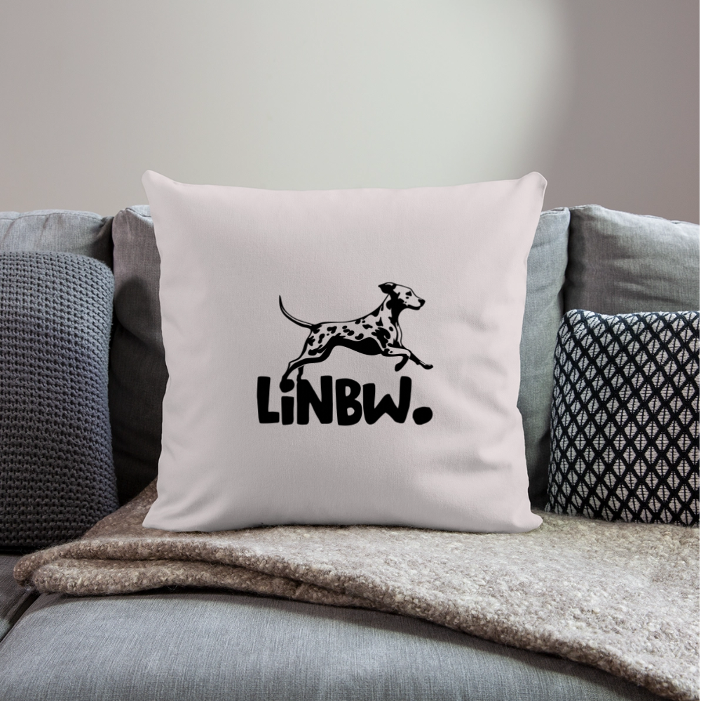 LiNBW. Kissen mit Füllung 45 x 45 cm - helles Taupe