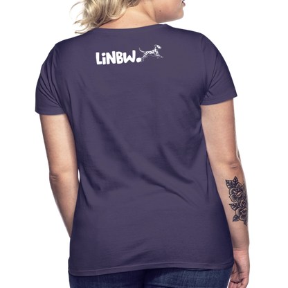 LiNBW. Frauen T-Shirt Life is not just black and white - Dunkellila