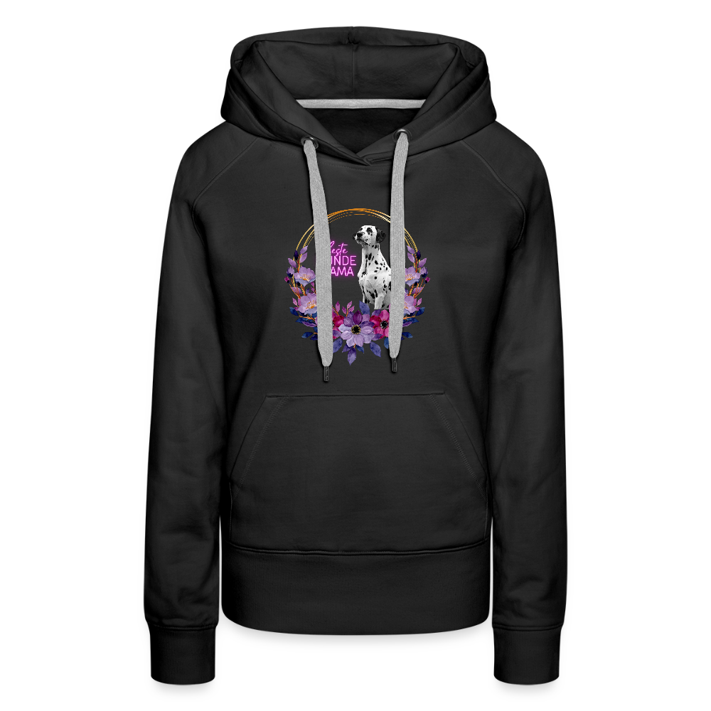 LiNBW. Frauen Hoodie Beste Hundemama - Schwarz