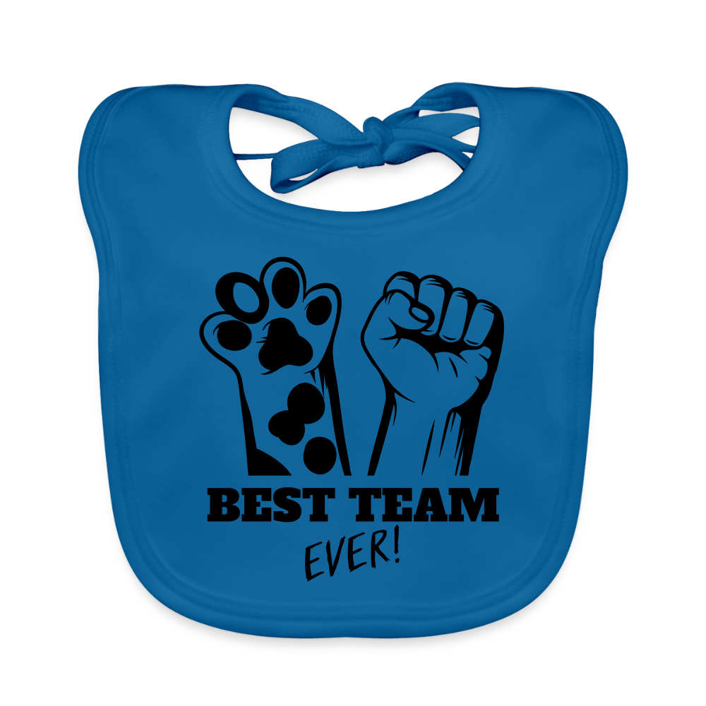 LiNBW. Lätzchen Best Team Ever - Pfauenblau