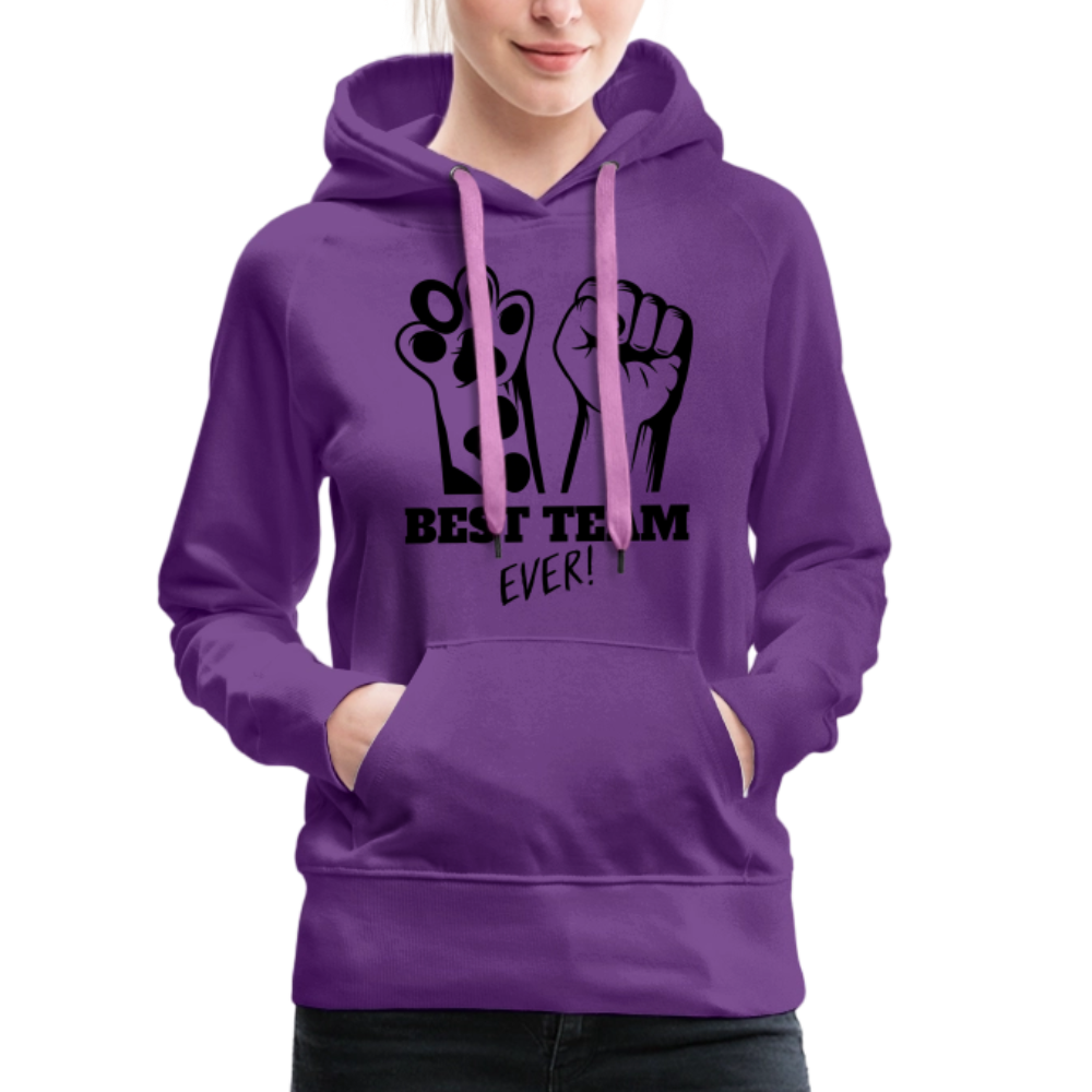 LiNBW.  Frauen Hoodie Best Team Ever - Purple
