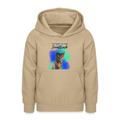 LiNBW. Teenager Hoodie Schnurren ist mein Soundtrack - Sand