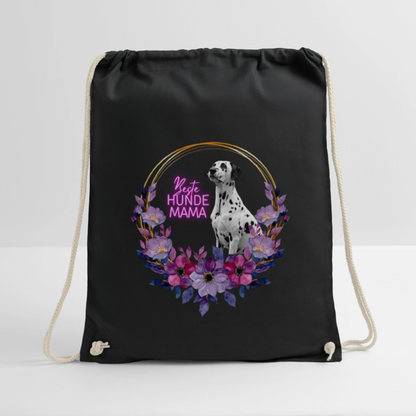 LiNBW. Turnbeutel Dalmatiner Beste Hundemama - Schwarz