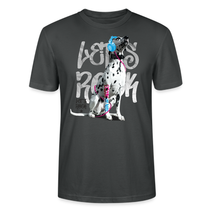 LiNBW. Männer T-Shirt Dalmatiner Let's Rock - Anthrazit