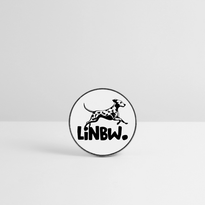 Magnet „LINBW. Logo“ – Dalmatiner-Design mit Statement-Charakter - Weiß