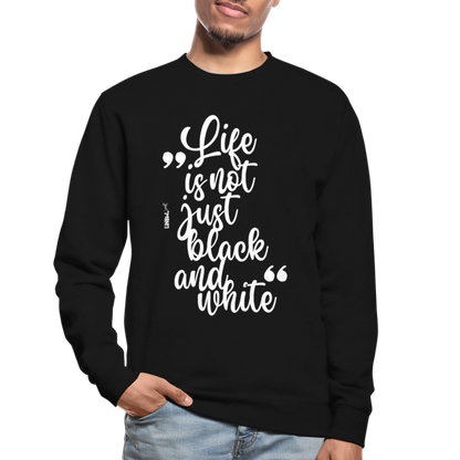 LiNBW. Männer Pullover Life is not just black and white - Schwarz