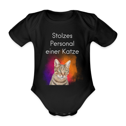 LiNBW. Body Kurzarm Stolzes Personal einer Katze - Schwarz