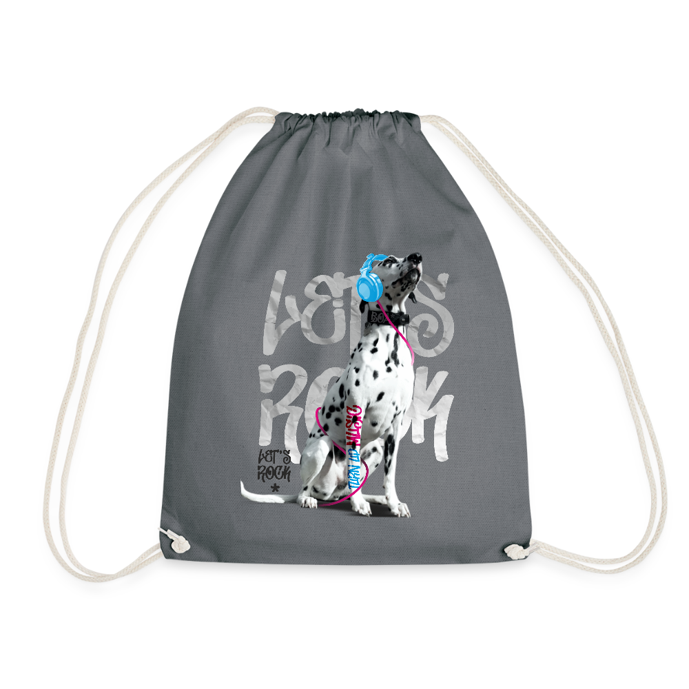 LiNBW. Turnbeutel Dalmatiner Let´s Rock - Grau