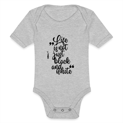 LiNBW. Body Kurzarm Life is not just black and white - Grau meliert
