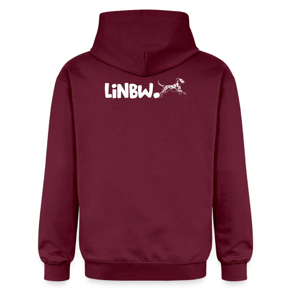 LiNBW. Männer & Frauen Hoodie Life is not just black and white - Maroon
