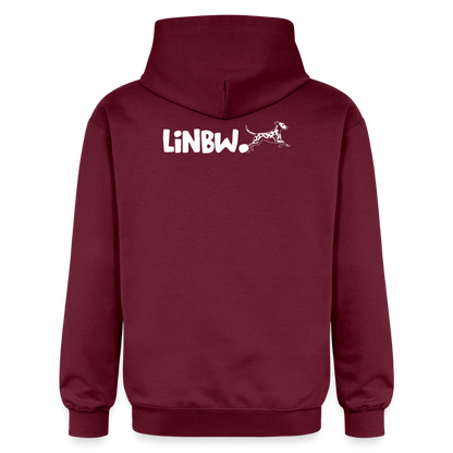 LiNBW. Männer & Frauen Hoodie Life is not just black and white - Maroon