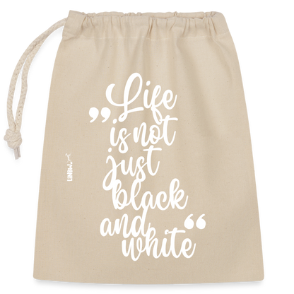 LiNBW. Baumwollbeutel Life is not just black and white - Natur