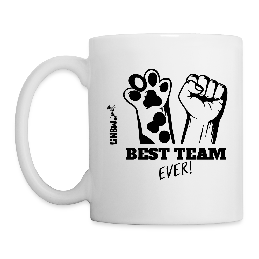 LiNBW. Keramiktasse Best Team Ever - Weiß