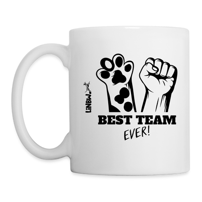 LiNBW. Keramiktasse Best Team Ever - Weiß