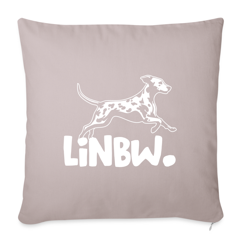 LiNBW. Kissen mit Füllung 45 x 45 cm - helles Taupe