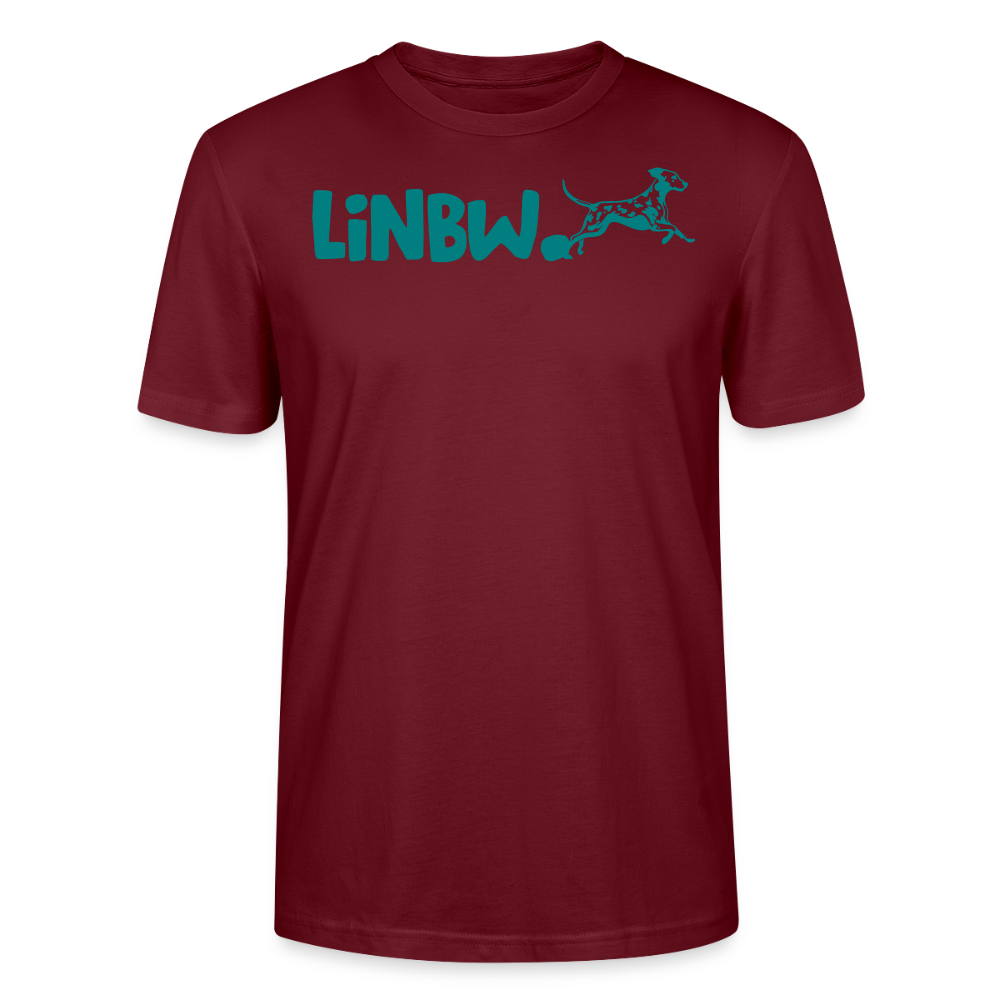 LiNBW. Männer T-Shirt Life is not just black and white - Burgunderrot