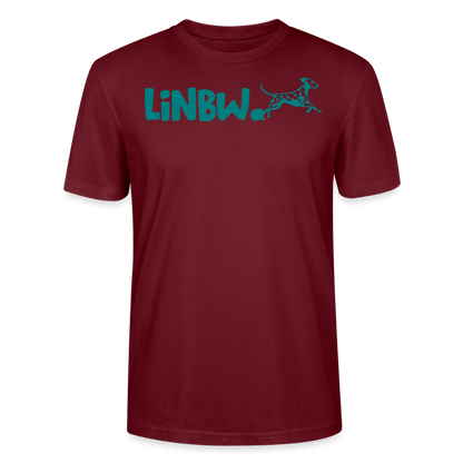 LiNBW. Männer T-Shirt Life is not just black and white - Burgunderrot