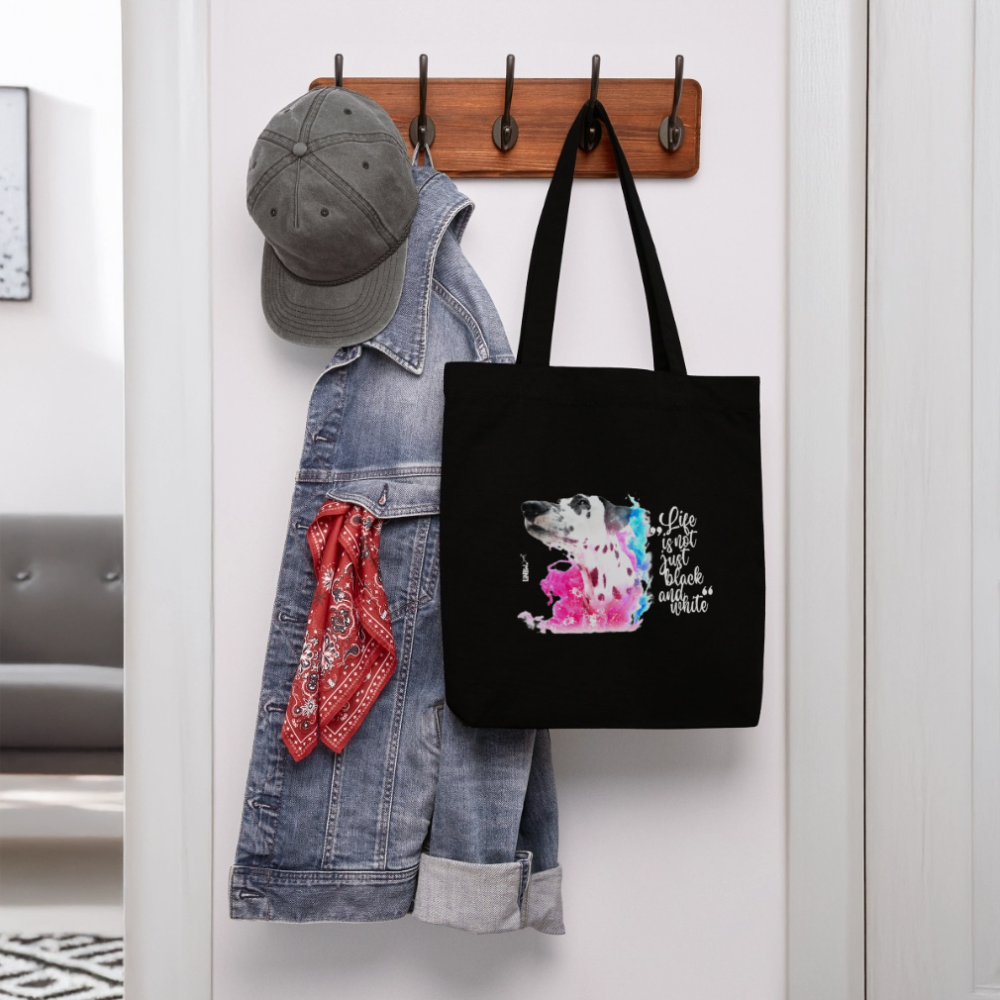 LiNBW. Stoffbeutel Dalmatiner Life is not just black and white - Schwarz