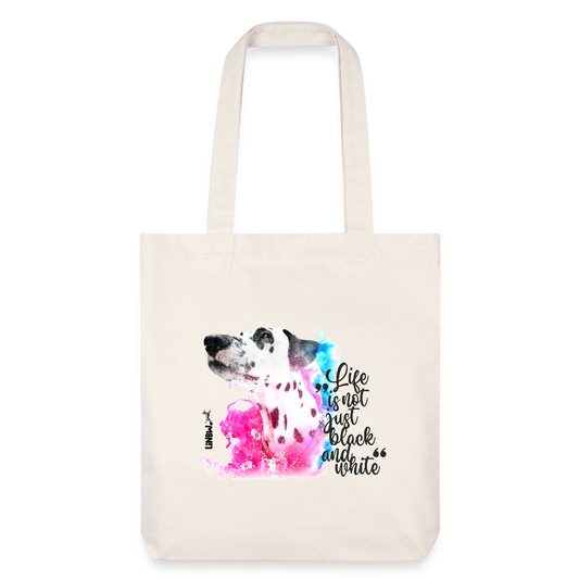 LiNBW. Stoffbeutel Dalmatiner Life is not just black and white - Naturweiß