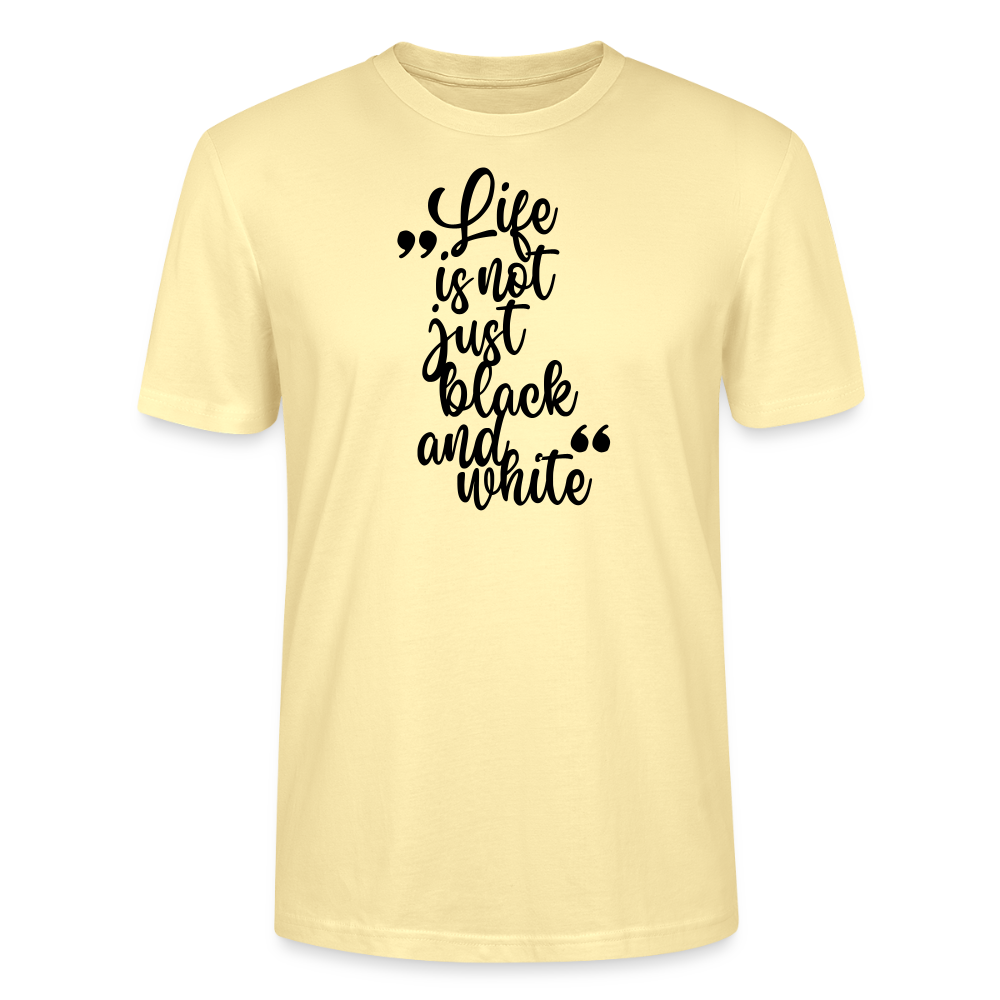 LiNBW. Männer T-Shirt Life is not just black and white - Creme