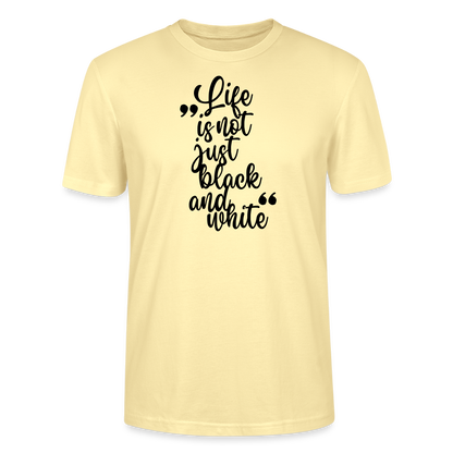LiNBW. Männer T-Shirt Life is not just black and white - Creme