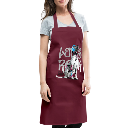 Kochschürze „Let’s Rock“ – Für Dalmatiner-Fans mit Rhythmus im Blut - Bordeaux