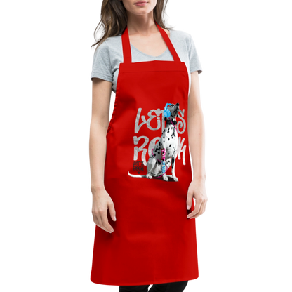 Kochschürze „Let’s Rock“ – Für Dalmatiner-Fans mit Rhythmus im Blut - Rot