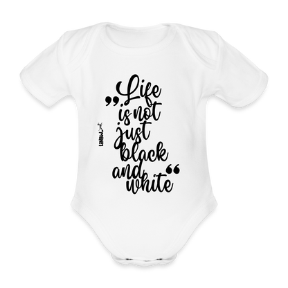 LiNBW. Body Kurzarm Life is not just black and white - Weiß