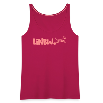 LiNBW. Frauen Tank-Top Life is not just black and white - dunkles Pink