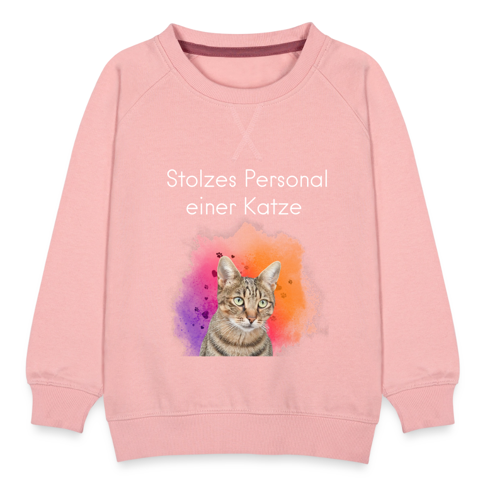 LiNBW. Kinder Pullover Stolzes Personal einer Katze - Kristallrosa