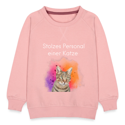 LiNBW. Kinder Pullover Stolzes Personal einer Katze - Kristallrosa
