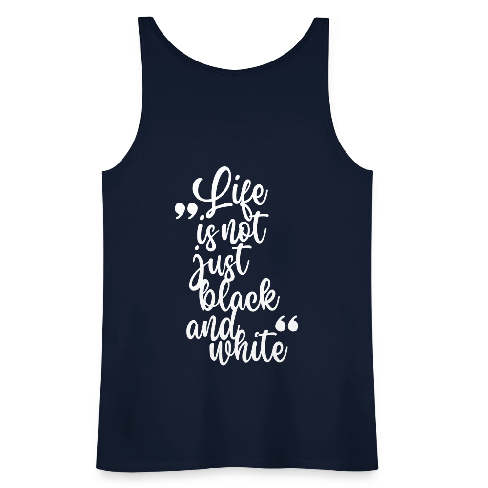 LiNBW. Frauen Tank-Top Life is not just black and white - Navy
