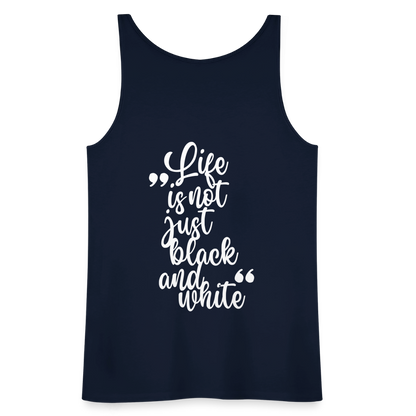 LiNBW. Frauen Tank-Top Life is not just black and white - Navy