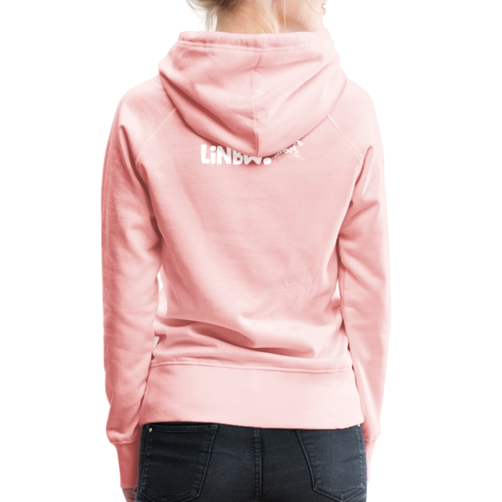 LiNBW. Frauen Hoodie Life is not just black and white - Kristallrosa