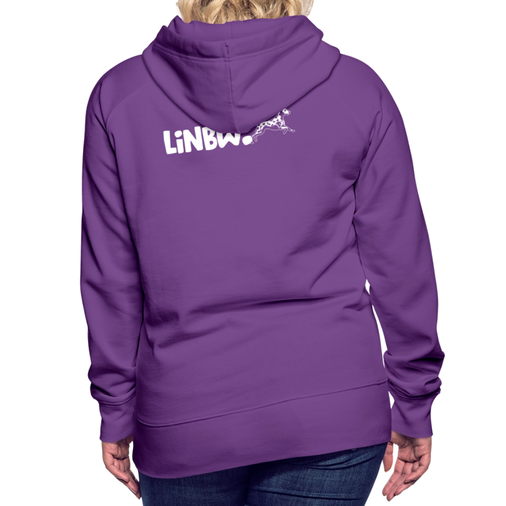 LiNBW. Frauen Hoodie Life is not just black and white - Purple