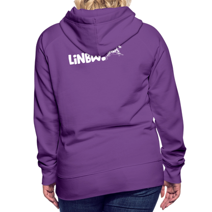 LiNBW. Frauen Hoodie Life is not just black and white - Purple