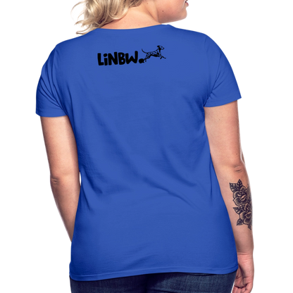 LiNBW. Frauen T-Shirt Life is not just black and white - Royalblau