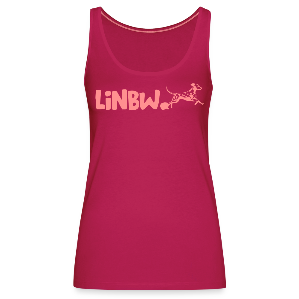 LiNBW. Frauen Tank-Top Life is not just black and white - dunkles Pink