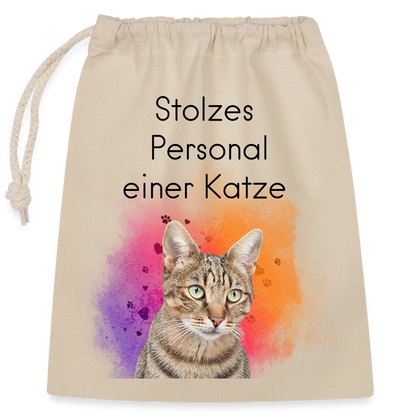 LiNBW. Baumwollbeutel Stolzes Personal einer Katze - Natur