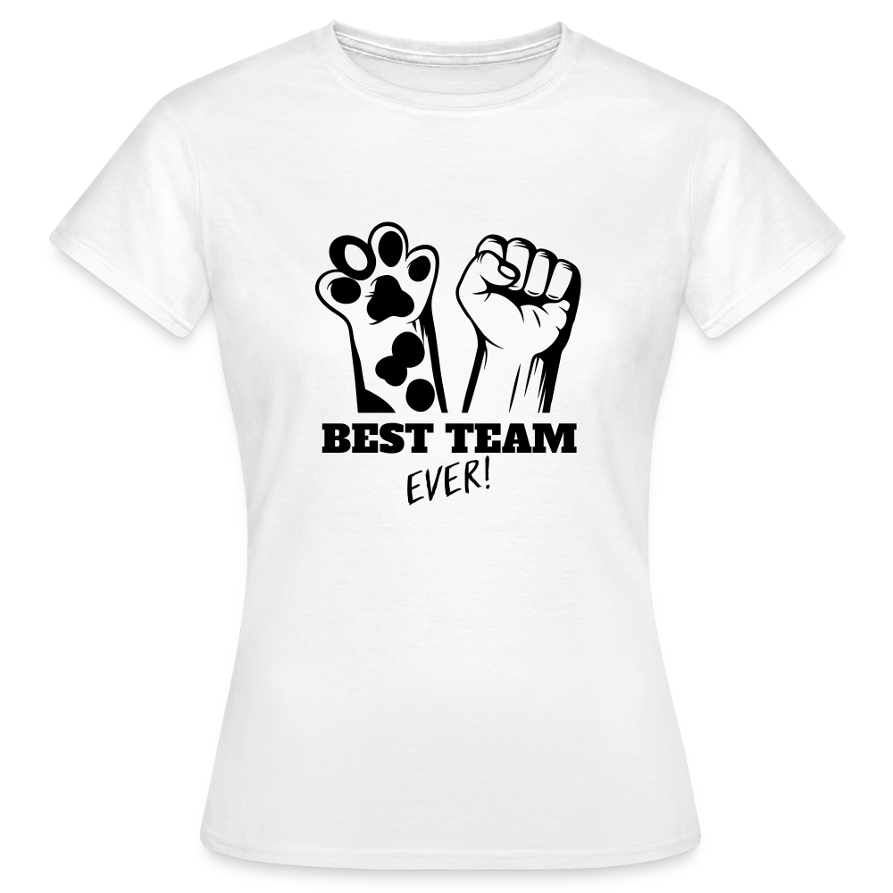 LiNBW. Frauen T-Shirt Best Team Ever - Weiß